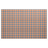 Tissu Plaid sportif orange et bleu (Fat Quarter)