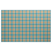 Tissu Plaid sportif turquoise et orange (Fat Quarter)