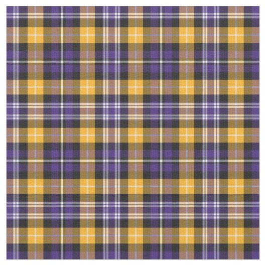Tissu Plaid sportif violet et jaune or (Fermer)