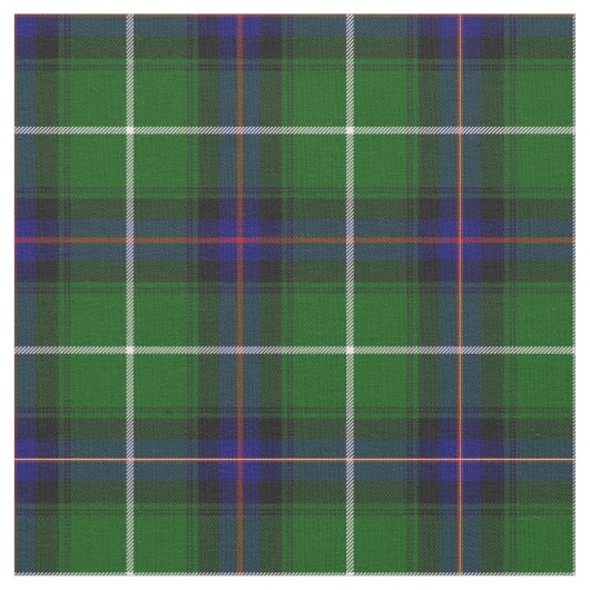 Tissu Plaid vert-bleu et rouge (Fermer)