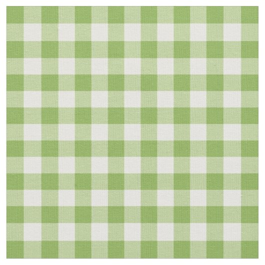 Tissu Plaid vert clair de guingan (Fermer)