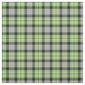 Tissu Plaid vert clair, gris, noir et blanc (Échantillon)