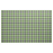 Tissu Plaid vert clair, gris, noir et blanc (Fat Quarter)