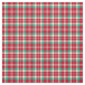 Tissu Plaid vintage rouge de Noël (Échantillon)