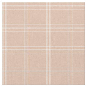 Tissu Plaids écossais adorable moderne rose et blanc