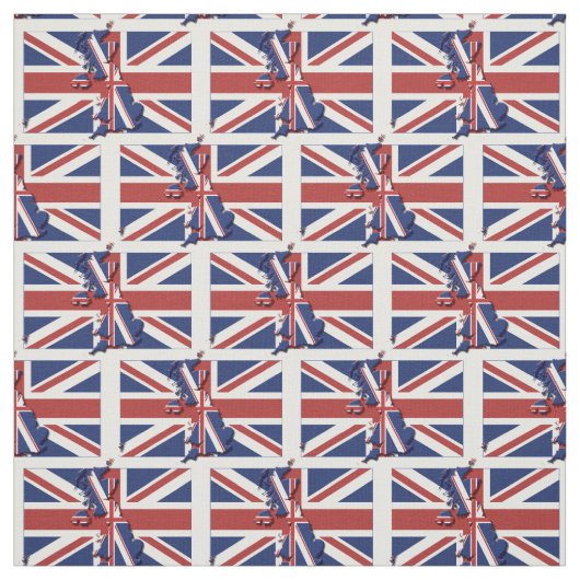 Tissu Plan du DRAG UNION JACK UK (Échantillon)