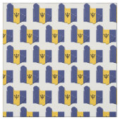 Tissu Plan du DRAPEAU BARBADOS (Échantillon)