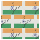 Tissu Plan du drapeau de l'INDE (Fermer)
