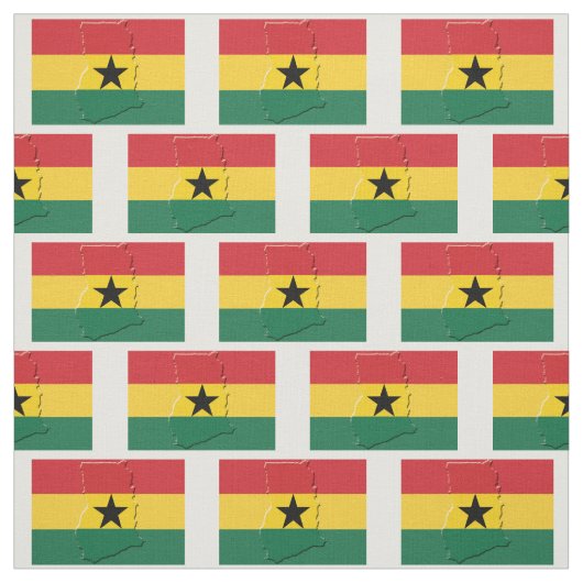 Tissu Plan du DRAPEAU GHANA (Échantillon)