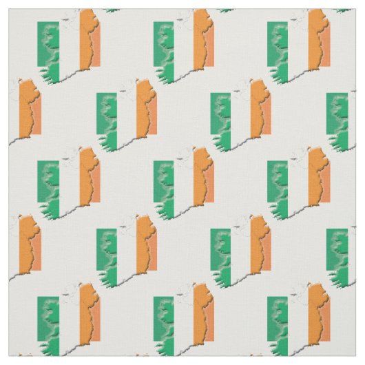Tissu Plan du drapeau IRLANDE (Échantillon)