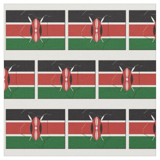 Tissu Plan du DRAPEAU KENYA (Fermer)