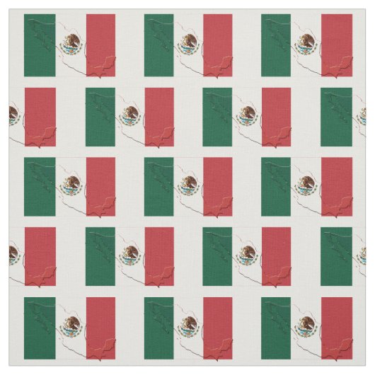 Tissu Plan du drapeau MEXICO (Échantillon)