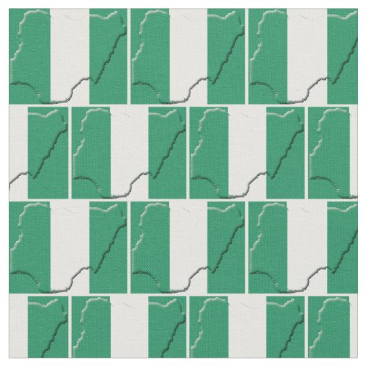 Tissu Plan du DRAPEAU NIGERIA (Fermer)