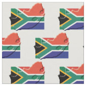 Tissu Plan du DRAPEAU Patriotique AFRIQUE DU SUD (Fermer)
