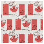 Tissu Plan du DRAPEAU Patriotique CANADA (Fermer)