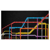 Tissu Plan du métro de la ville (Fat Quarter)