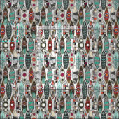 Tissu planches de surf blanches (Carreau)