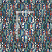 Tissu planches de surf bleu (Carreau)