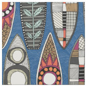 Tissu planches de surf bleu (Fermer)