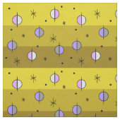 Tissu Planètes de l'âge de l'espace rétro Étoiles ocre J (Échantillon)