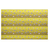 Tissu Planètes de l'âge de l'espace rétro Étoiles ocre J (Fat Quarter)