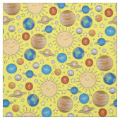 Tissu Planètes spatiales Système solaire (Échantillon)