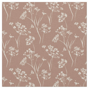 Tissu Plante sèche fleur sauvage