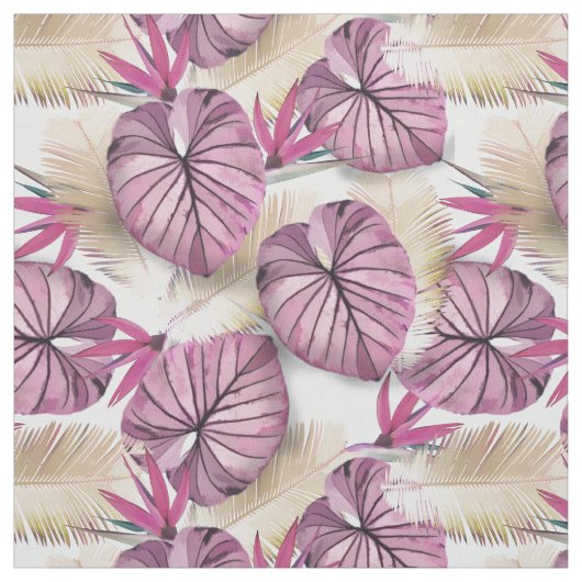 Tissu Plantes exotiques (Échantillon)
