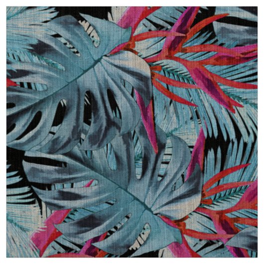 Tissu Plantes tropicaux 1. (Échantillon)