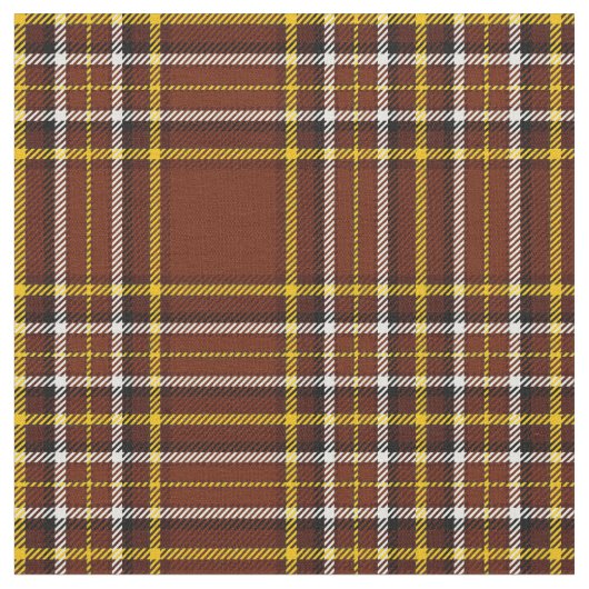 Tissu Plaque brun rustique, avec bande dorée/blanche/noi (Fermer)