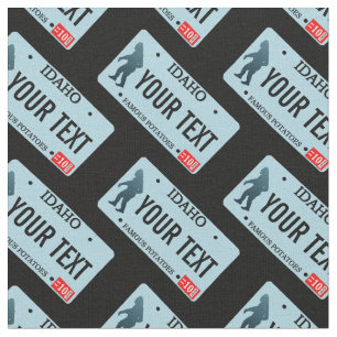 Tissu Plaque de licence Idaho Sasquatch