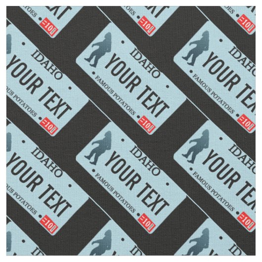 Tissu Plaque de licence Idaho Sasquatch (Fermer)