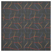 Tissu Plaque et points de peinture rétro (Échantillon)