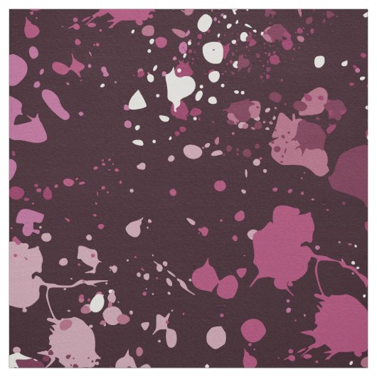 Tissu Plat de peinture rose et violet amusant (Échantillon)