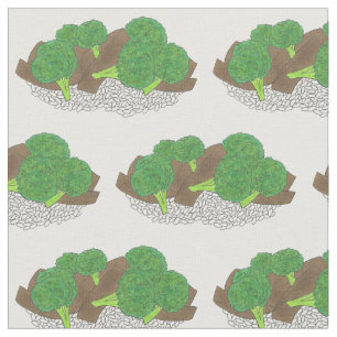 Tissu Plat de viande chinoise de boeuf et de brocoli