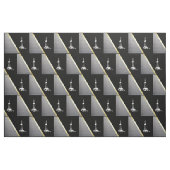 Tissu Plate-forme de forage de forage de pétrole blanche (Fat Quarter)