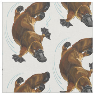 Tissu platypus à bec de canard