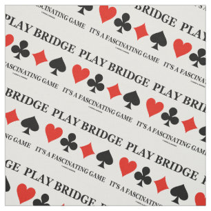 Tissu Play Bridge C'est un jeu fascinant (costumes de ca