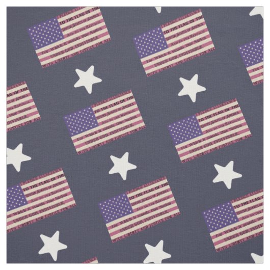Tissu Pledge of Allegiance Flag (Échantillon)