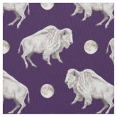 Tissu Pleine lune blanche de blanc de Buffalo (fermé)