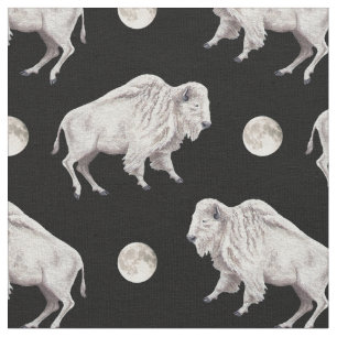 Tissu Pleine lune blanche de Buffalo
