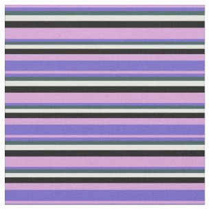 Tissu Plum, bleu ardoise, gris ardoise foncé, blanc et n