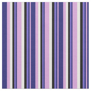 Tissu Plum, bleu nuit, bleu ardoise, noir et blanc