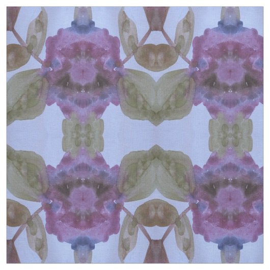 Tissu Plum pourpre et vert olive et bleu (Échantillon)