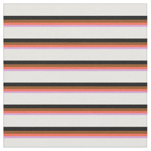 Tissu Plum, rouge, Brown, noir et blanc Motif