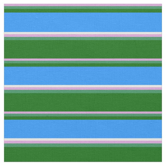 Tissu Plum, vert mer, vert foncé, bleu et blanc (Fermer)