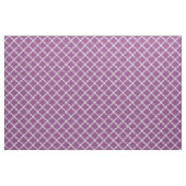 Tissu Plum Violet, Blanc Fantastique Quatrefoil Marocain (Yard)