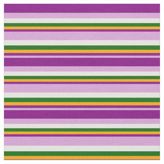 Tissu Plum, Violet, Orange, Vert foncé & Blancs (Fermer)