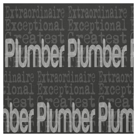 Tissu Plumber Extraordinaire (Échantillon)