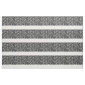 Tissu Plumes blanches noires abstraites modernes de paon (Yard)